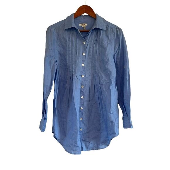 Tyler böe 100% linen button up tunic. Size 6 - Picture 1 of 12